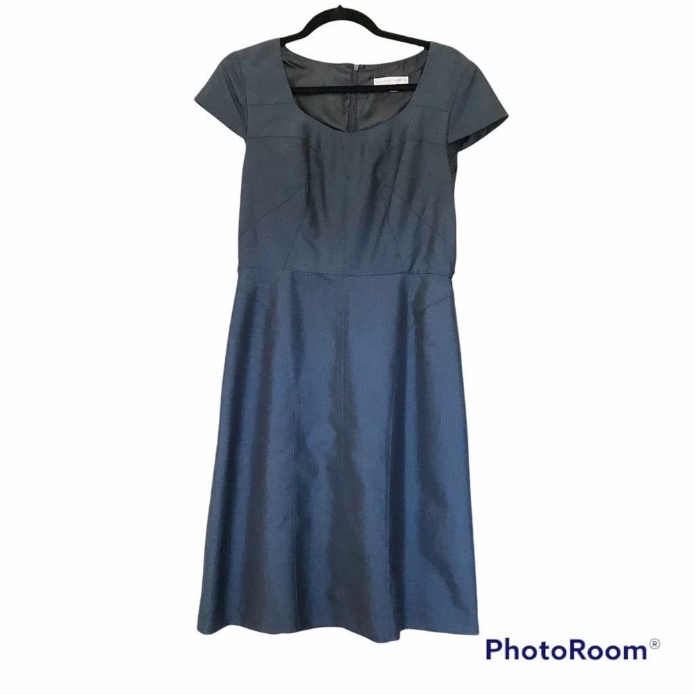 Sandra Darren Metallic Career Dress 6
